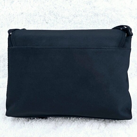 Tommy Hilfiger Black Canvas Spell Out Canvas Messenger Crossbody Shoulder Bag - Picture 4 of 12